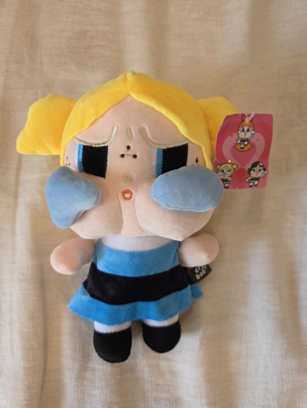 NWT Pop Mart x Cry Baby Powerpuff Girls Bubbles Crying Plush Toy